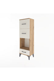 Arges Dolap Tek Raflı 3 Çekmeceli 44x30x134 - S16M024V7A