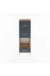 Arges Dolap Tek Raflı 3 Çekmeceli 44x30x134 - S16M024V8A