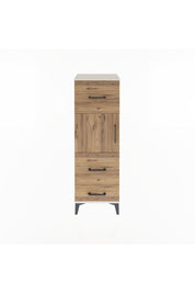 Arges Dolap Tek Raflı 3 Çekmeceli Tek Kapaklı 44x30x134 - S16M025V3A