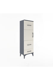 Arges Dolap Tek Raflı 3 Çekmeceli Tek Kapaklı 44x30x134 - S16M025V4A
