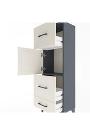Arges Dolap Tek Raflı 3 Çekmeceli Tek Kapaklı 44x30x134 - S16M025V4A