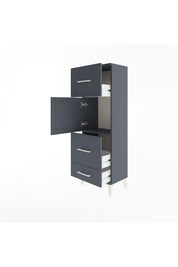 Arges Dolap Tek Raflı 3 Çekmeceli Tek Kapaklı 44x30x134 - S16M025V5A