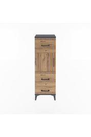 Arges Dolap Tek Raflı 3 Çekmeceli Tek Kapaklı 44x30x134 - S16M025V6A
