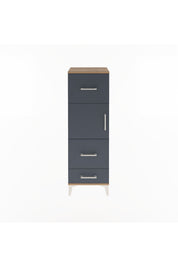 Arges Dolap Tek Raflı 3 Çekmeceli Tek Kapaklı 44x30x134 - S16M025V8A