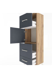 Arges Dolap Tek Raflı 3 Çekmeceli Tek Kapaklı 44x30x134 - S16M025V8A
