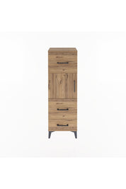 Arges Dolap Tek Raflı 3 Çekmeceli Tek Kapaklı 44x30x134 - S16M025V9A