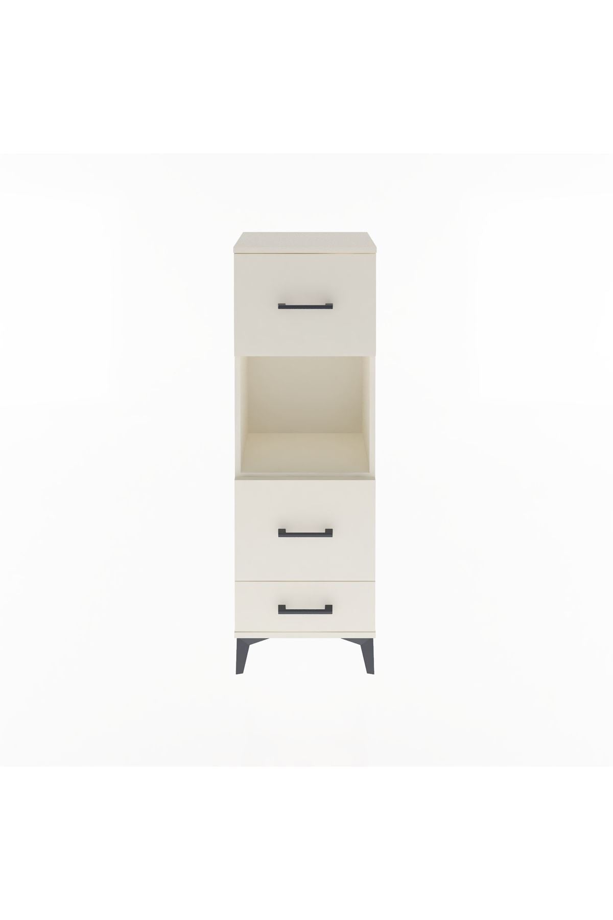 Arges Dolap Tek Raflı 3 Çekmeceli 44x30x134 - S16M026V1A