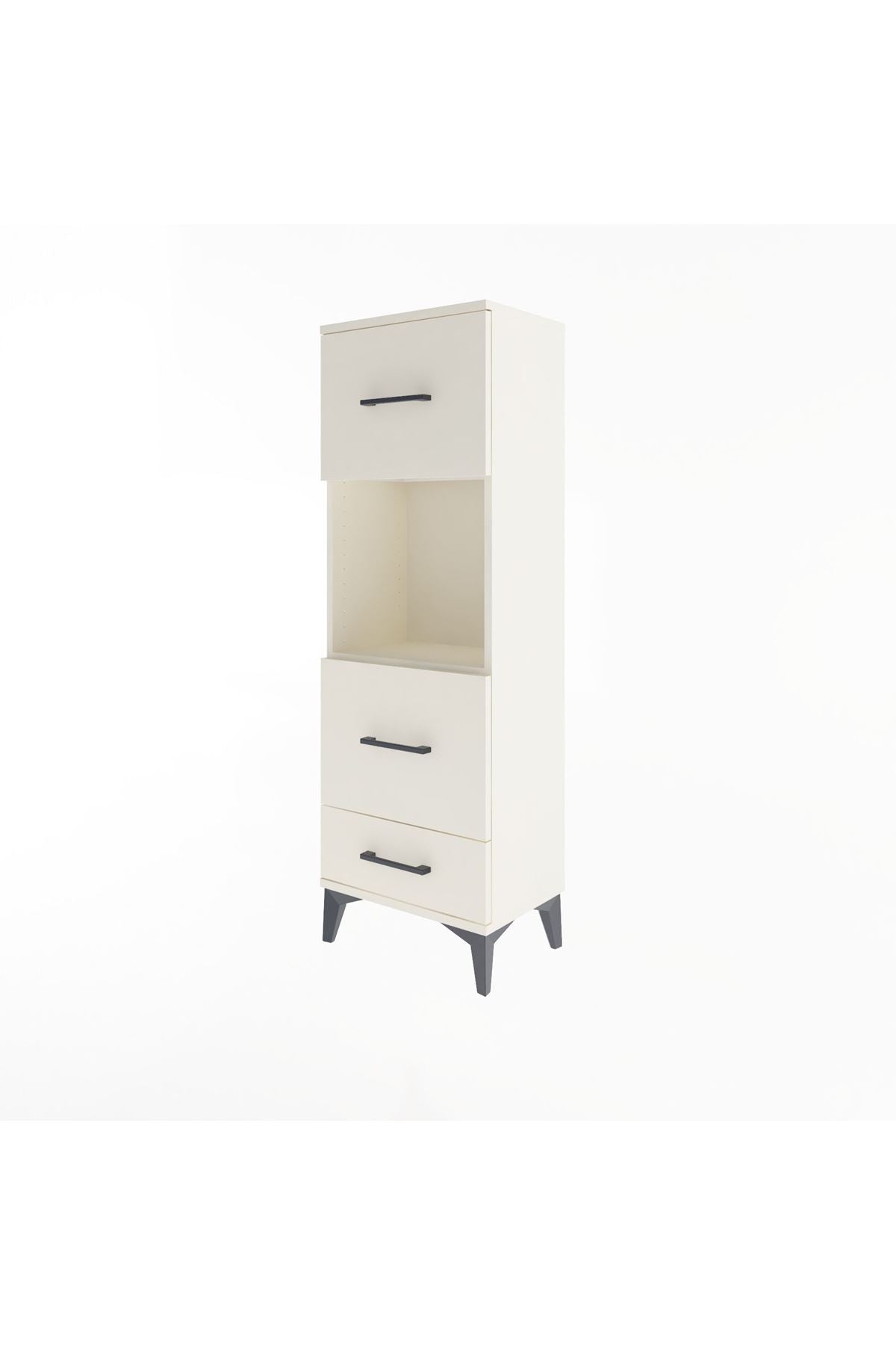 Arges Dolap Tek Raflı 3 Çekmeceli 44x30x134 - S16M026V1A