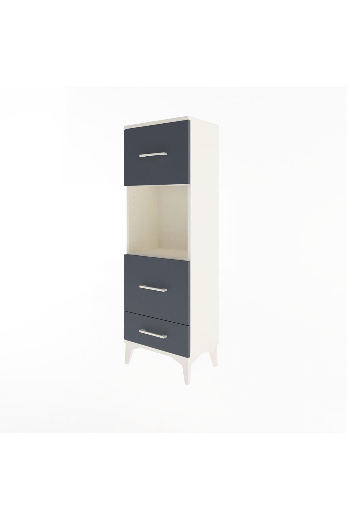 Arges Dolap Tek Raflı 3 Çekmeceli 44x30x134 - S16M026V2A