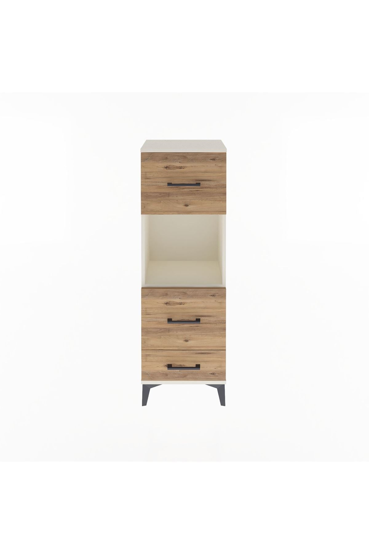 Arges Dolap Tek Raflı 3 Çekmeceli 44x30x134 - S16M026V3A