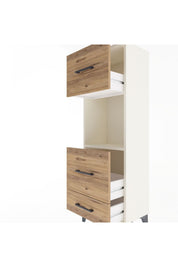 Arges Dolap Tek Raflı 3 Çekmeceli 44x30x134 - S16M026V3A