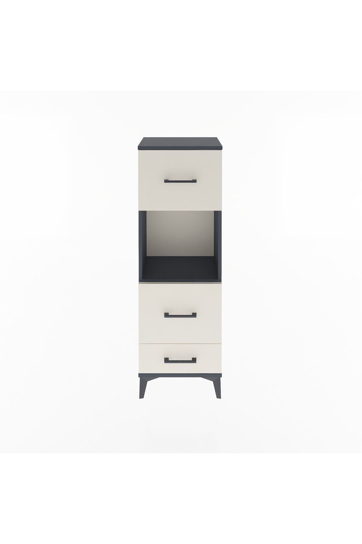 Arges Dolap Tek Raflı 3 Çekmeceli 44x30x134 - S16M026V4A