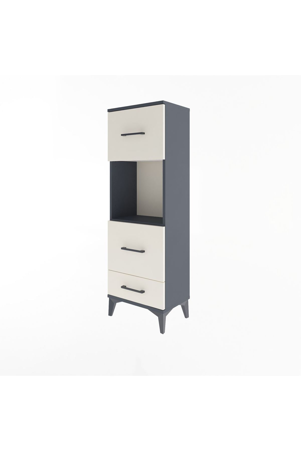 Arges Dolap Tek Raflı 3 Çekmeceli 44x30x134 - S16M026V4A