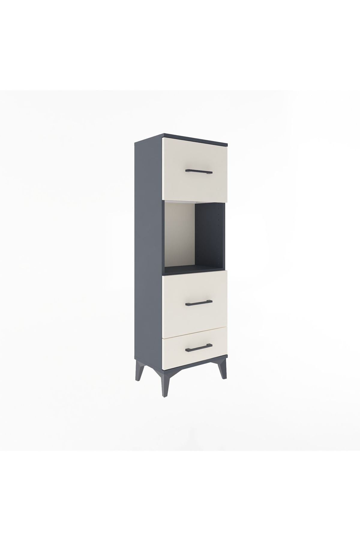 Arges Dolap Tek Raflı 3 Çekmeceli 44x30x134 - S16M026V4A