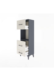 Arges Dolap Tek Raflı 3 Çekmeceli 44x30x134 - S16M026V4A