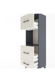 Arges Dolap Tek Raflı 3 Çekmeceli 44x30x134 - S16M026V4A