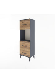 Arges Dolap Tek Raflı 3 Çekmeceli 44x30x134 - S16M026V6A