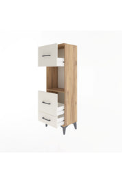 Arges Dolap Tek Raflı 3 Çekmeceli 44x30x134 - S16M026V7A
