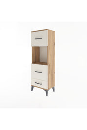 Arges Dolap Tek Raflı 3 Çekmeceli 44x30x134 - S16M026V7A