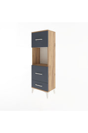 Arges Dolap Tek Raflı 3 Çekmeceli 44x30x134 - S16M026V8A