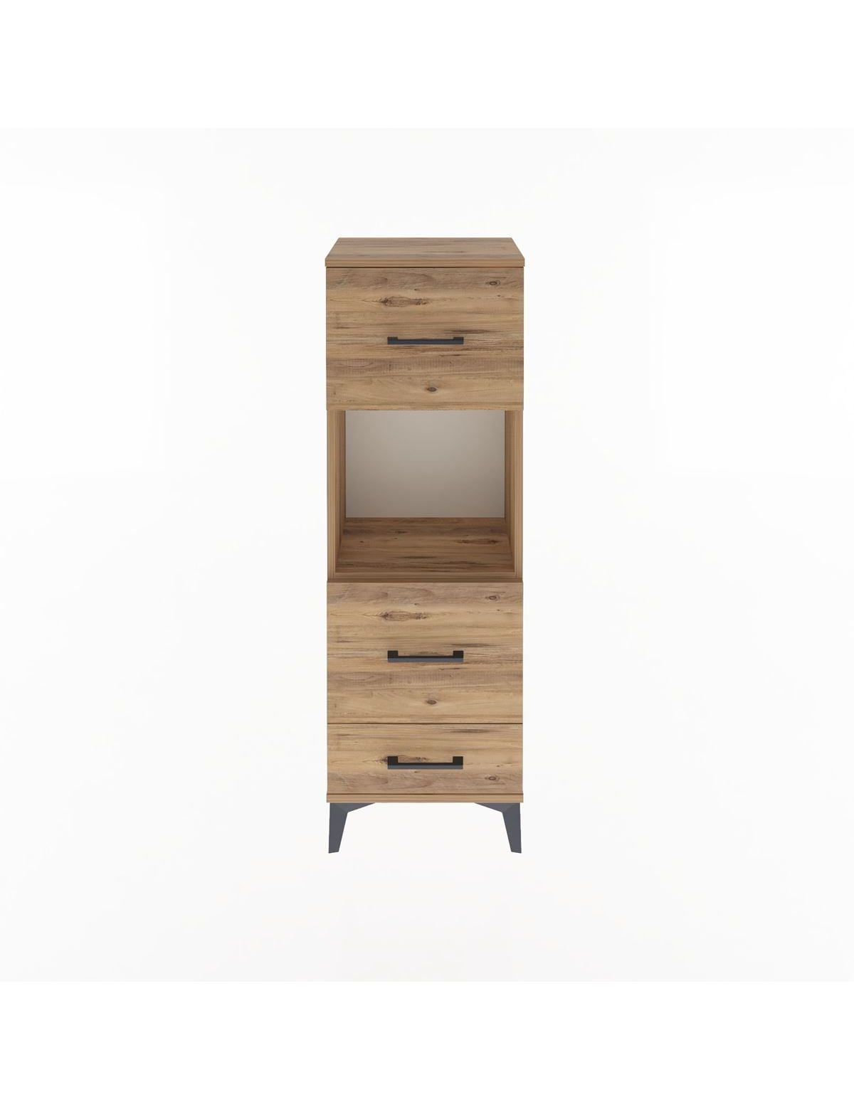 Arges Dolap Tek Raflı 3 Çekmeceli 44x30x134 - S16M026V9A
