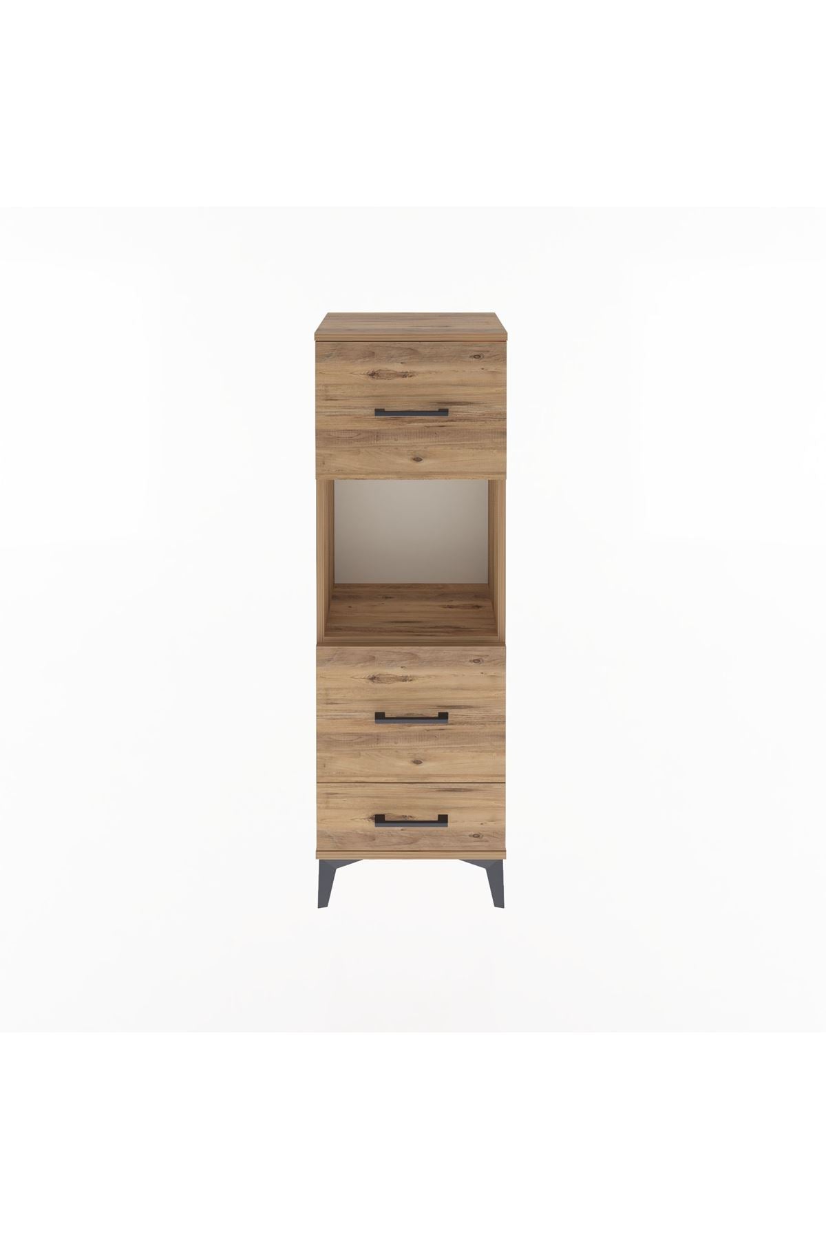 Arges Dolap Tek Raflı 3 Çekmeceli 44x30x134 - S16M026V9A