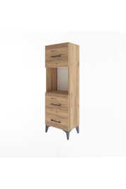 Arges Dolap Tek Raflı 3 Çekmeceli 44x30x134 - S16M026V9A