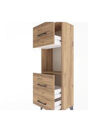 Arges Dolap Tek Raflı 3 Çekmeceli 44x30x134 - S16M026V9A