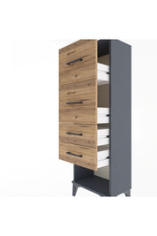 Arges Dolap 4 Çekmeceli 44x30x134 - S16M027V6A