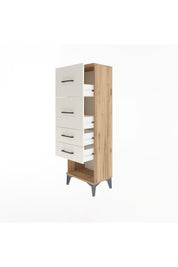 Arges Dolap 4 Çekmeceli 44x30x134 - S16M027V7A