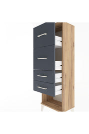 Arges Dolap 4 Çekmeceli 44x30x134 - S16M027V8A