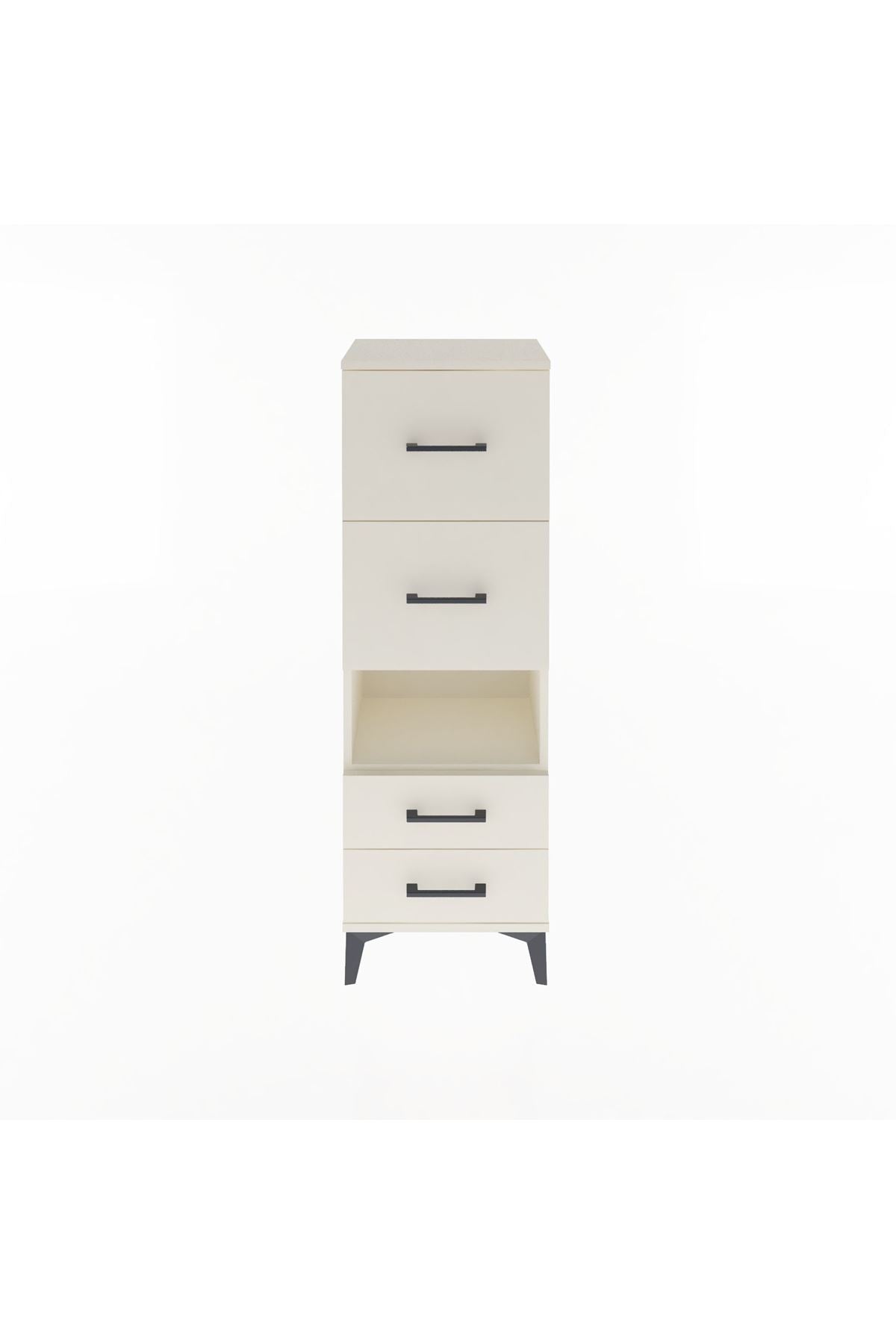Arges Dolap Tek Raflı 4 Çekmeceli 44x30x134 - S16M028V1A