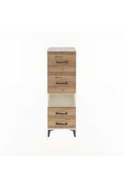 Arges Dolap Tek Raflı 4 Çekmeceli 44x30x134 - S16M028V3A