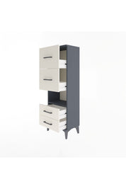 Arges Dolap Tek Raflı 4 Çekmeceli 44x30x134 - S16M028V4A