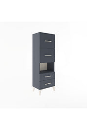 Arges Dolap Tek Raflı 4 Çekmeceli 44x30x134 - S16M028V5A