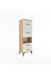 Arges Dolap Tek Raflı 4 Çekmeceli 44x30x134 - S16M028V7A
