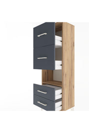 Arges Dolap Tek Raflı 4 Çekmeceli 44x30x134 - S16M028V8A