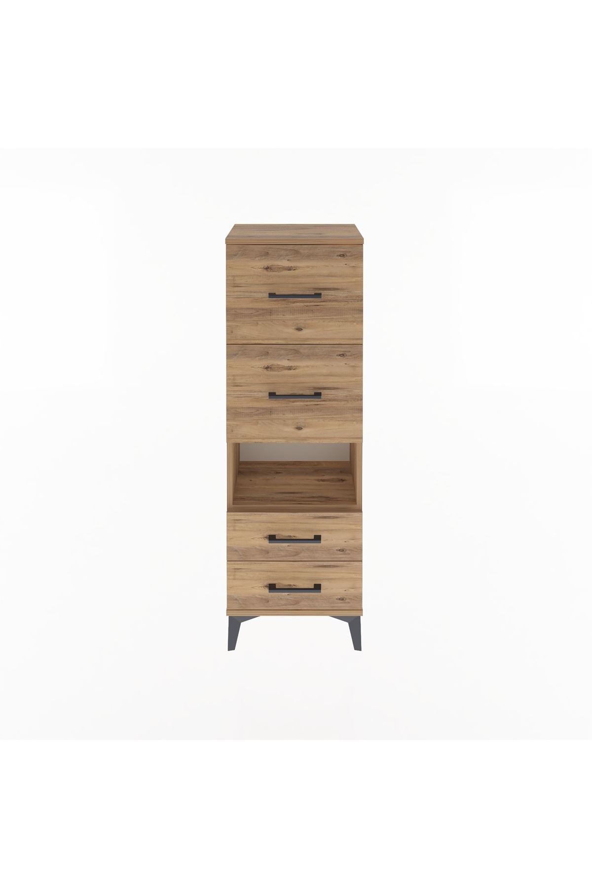 Arges Dolap Tek Raflı 4 Çekmeceli 44x30x134 - S16M028V9A