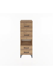 Arges Dolap Tek Raflı 4 Çekmeceli 44x30x134 - S16M028V9A