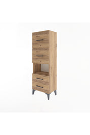 Arges Dolap Tek Raflı 4 Çekmeceli 44x30x134 - S16M028V9A