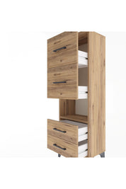 Arges Dolap Tek Raflı 4 Çekmeceli 44x30x134 - S16M028V9A