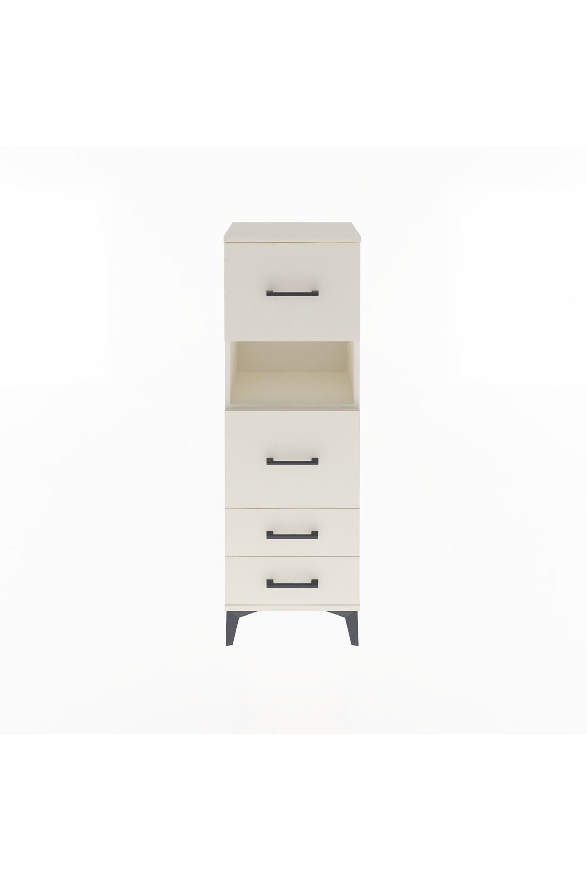 Arges Dolap Tek Raflı 4 Çekmeceli 44x30x134 - S16M029V1A