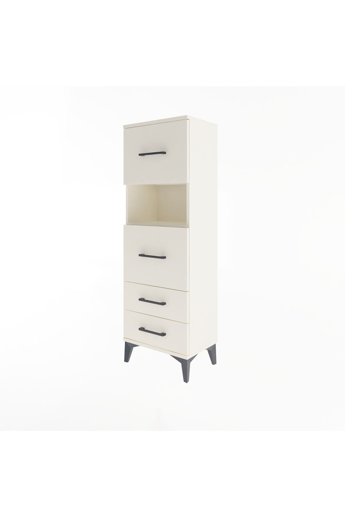 Arges Dolap Tek Raflı 4 Çekmeceli 44x30x134 - S16M029V1A