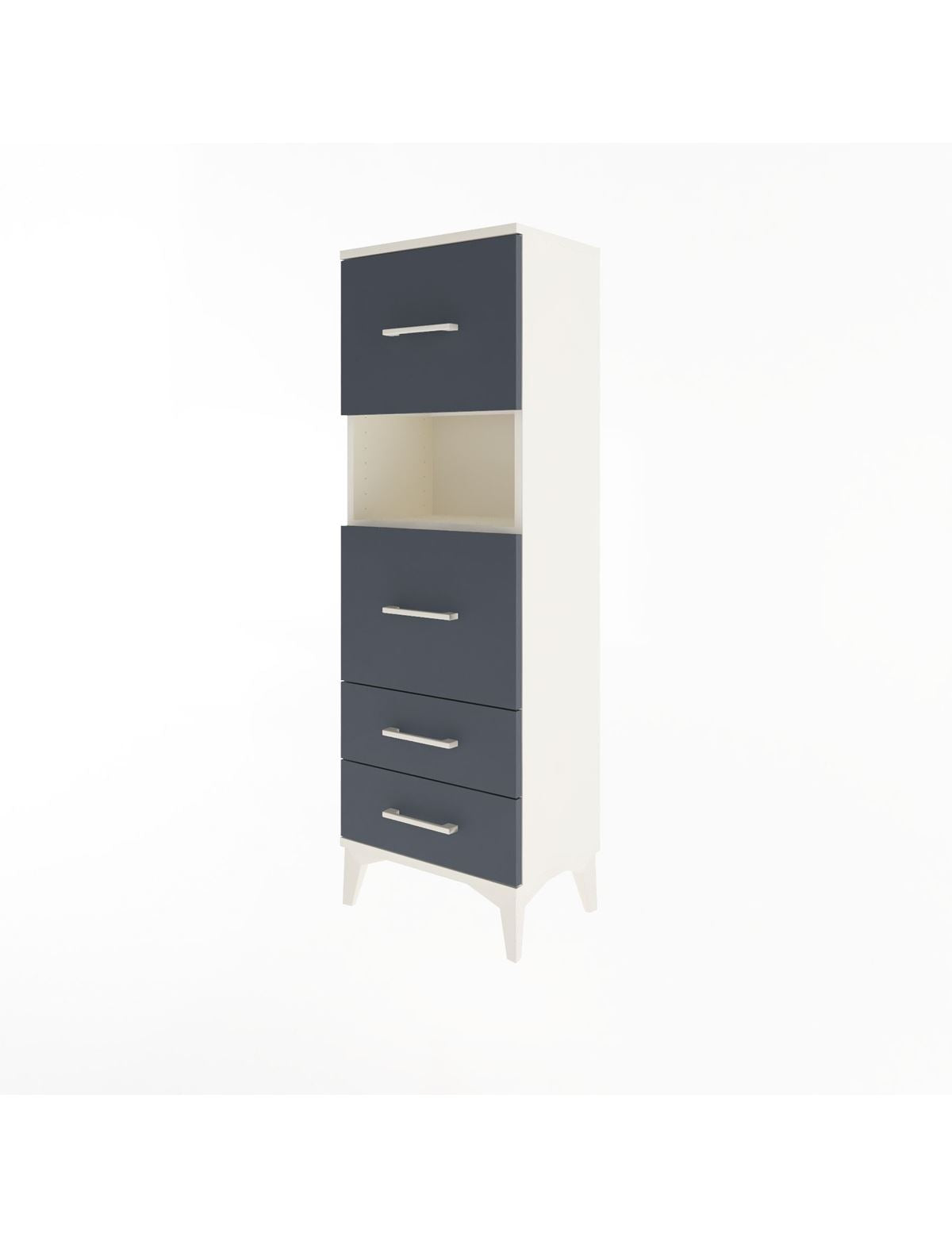 Arges Dolap Tek Raflı 4 Çekmeceli 44x30x134 - S16M029V2A