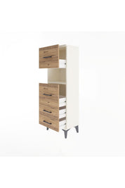 Arges Dolap Tek Raflı 4 Çekmeceli 44x30x134 - S16M029V3A