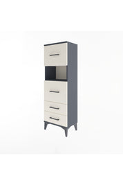 Arges Dolap Tek Raflı 4 Çekmeceli 44x30x134 - S16M029V4A