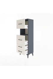 Arges Dolap Tek Raflı 4 Çekmeceli 44x30x134 - S16M029V4A