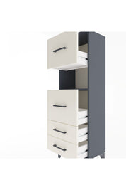 Arges Dolap Tek Raflı 4 Çekmeceli 44x30x134 - S16M029V4A