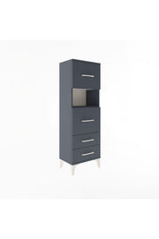Arges Dolap Tek Raflı 4 Çekmeceli 44x30x134 - S16M029V5A