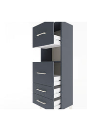 Arges Dolap Tek Raflı 4 Çekmeceli 44x30x134 - S16M029V5A